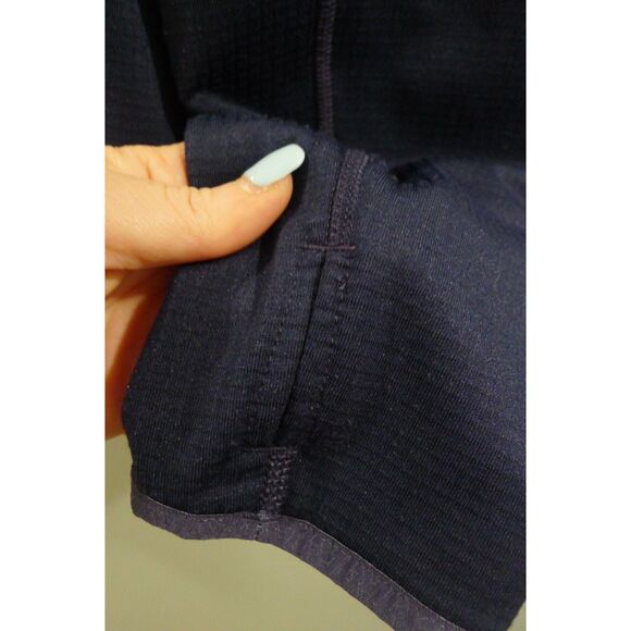 Eddie Bauer First Ascent Men's High Route Grid Fleece Full Zip Navy/Orange M - Picture 4 of 7